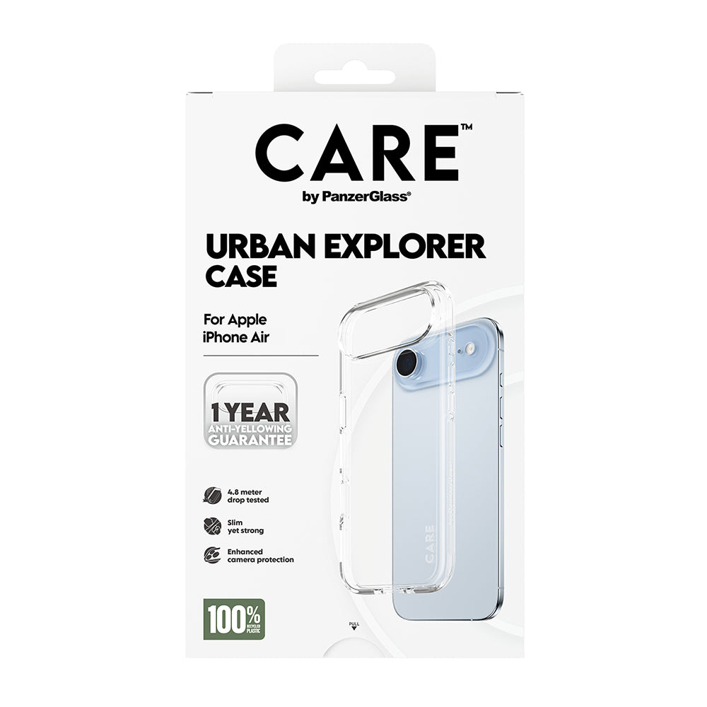 Hülle für Apple iPhone 17 Air, PanzerGlass, Care Urban Explorer, Transparent