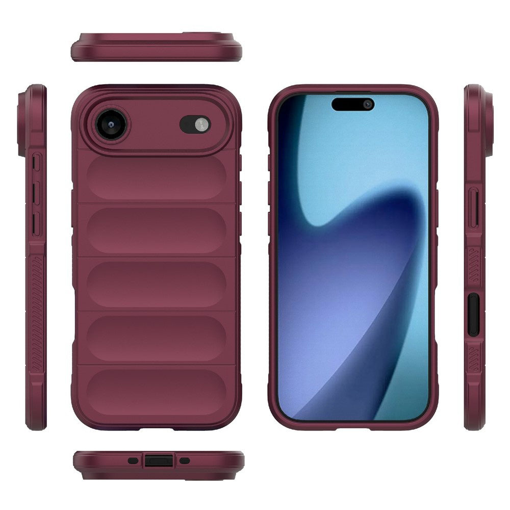 Hülle für Apple iPhone 17 Air, Techsuit, Magic Shield, Kirschrot