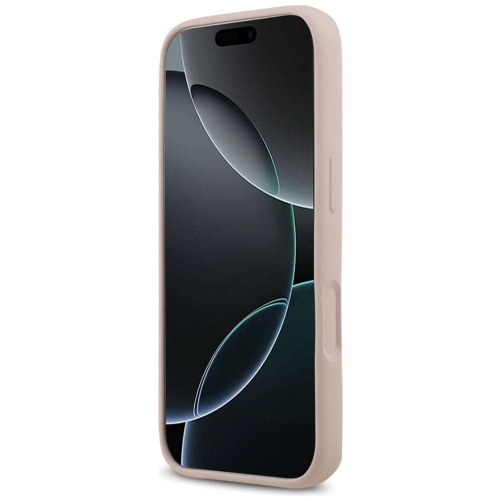 Hülle für Apple iPhone 17 Pro, Guess, Big 4G Script, Hellrosa