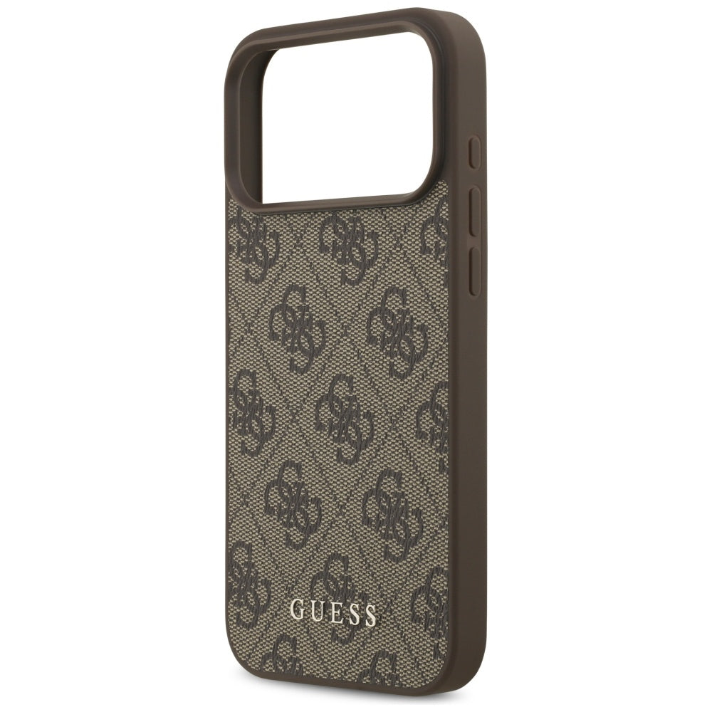 Case for Apple iPhone 17 Pro Max, Guess, 4G Classic, Brown
