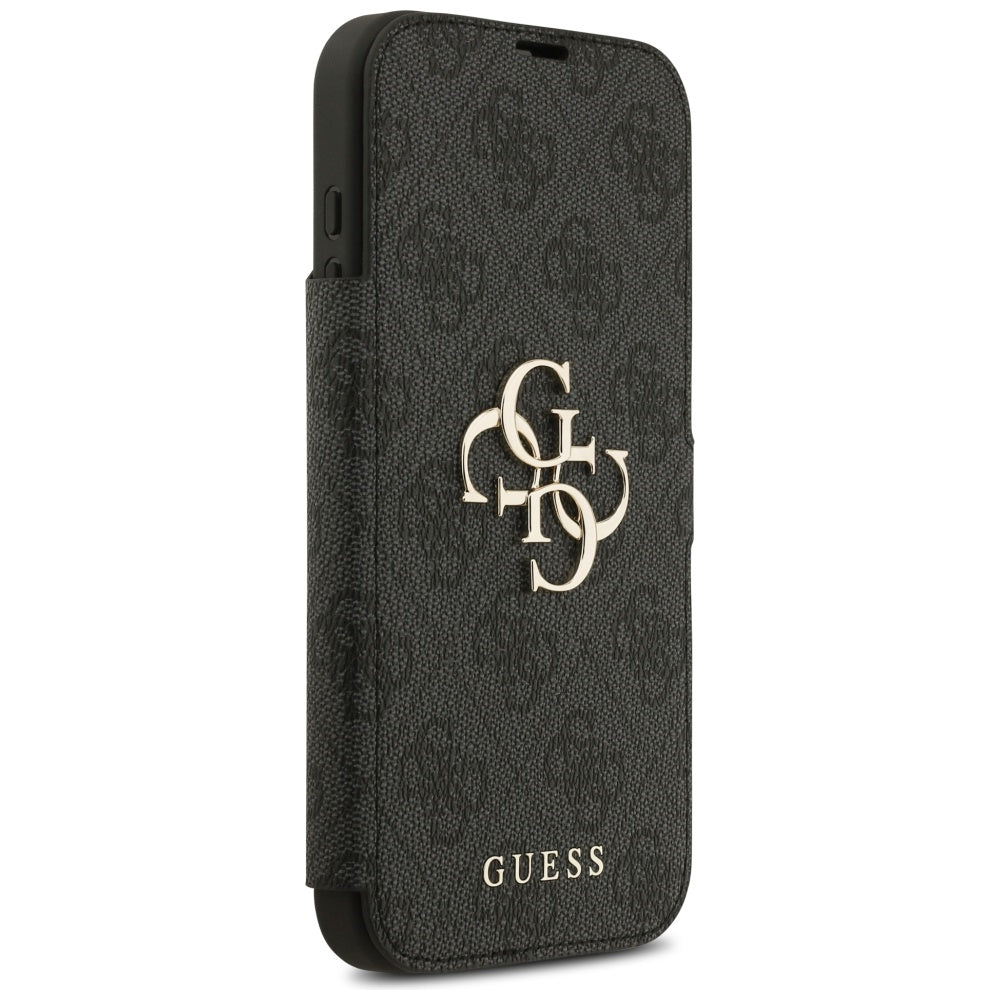 Hülle für Apple iPhone 17 Pro Max, Guess, 4G Metal Logo, Schwarz