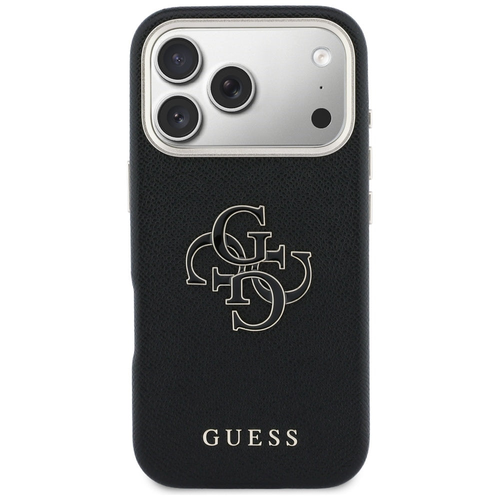 Hülle für Apple iPhone 17 Pro Max, Guess, Resin Logo, Schwarz