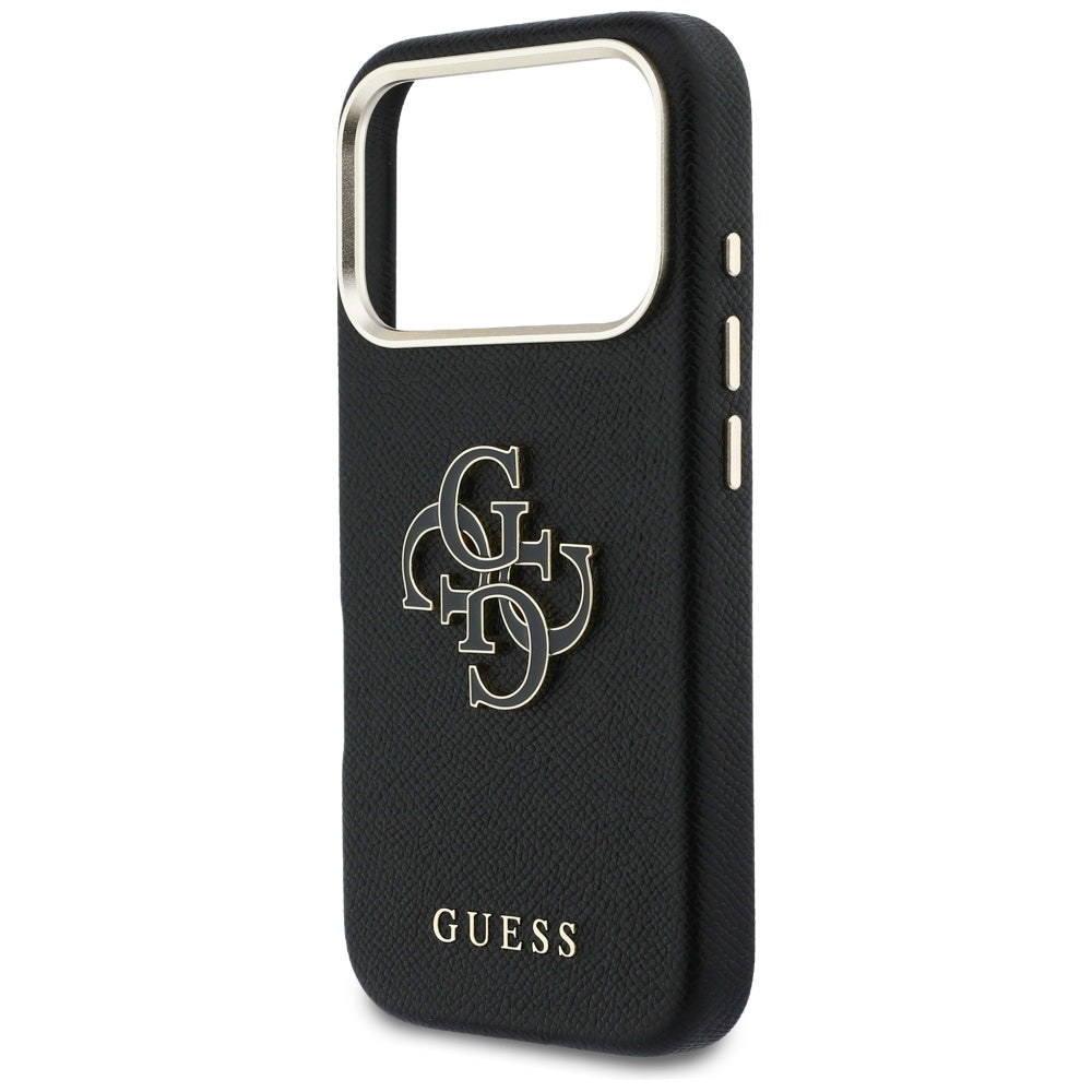 Hülle für Apple iPhone 17 Pro Max, Guess, Resin Logo, Schwarz