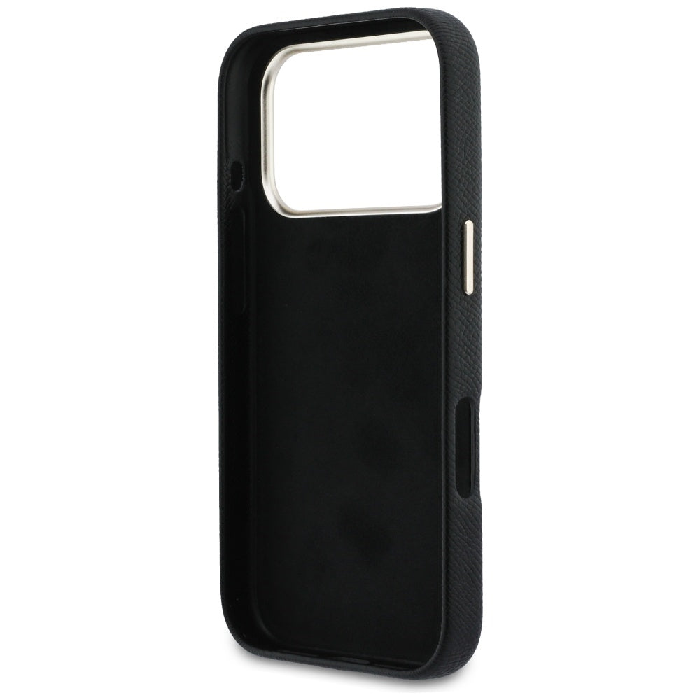 Hülle für Apple iPhone 17 Pro Max, Guess, Resin Logo, Schwarz
