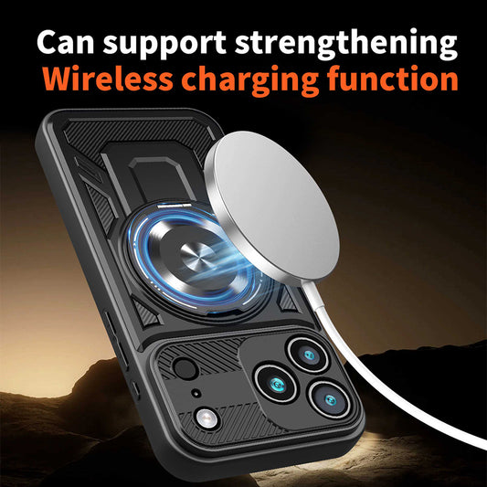 Hülle für Apple iPhone 17 Pro Max, Techsuit, RuggedCam, Blau