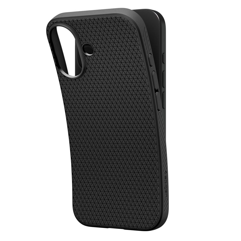 Hülle für Apple iPhone 17, Spigen, Liquid Air, Mattschwarz ACS10369