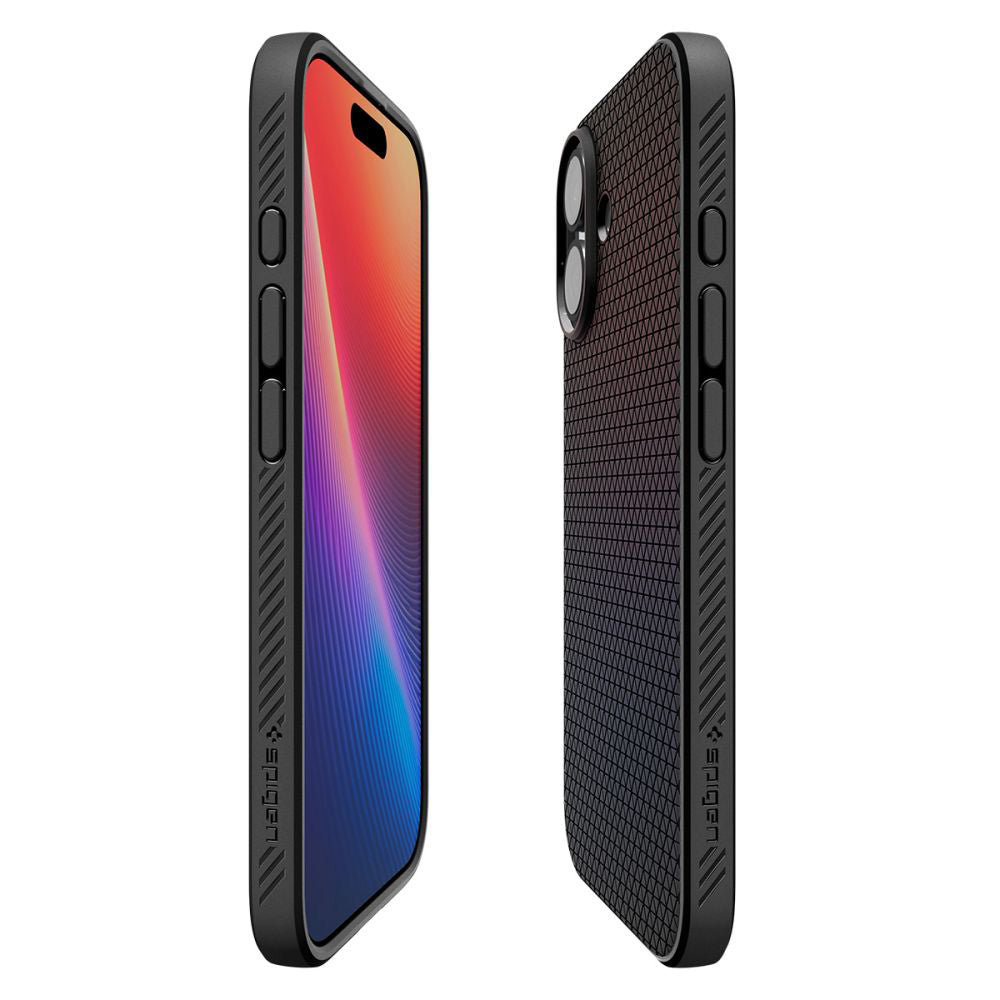 Hülle für Apple iPhone 17, Spigen, Liquid Air, Mattschwarz ACS10369