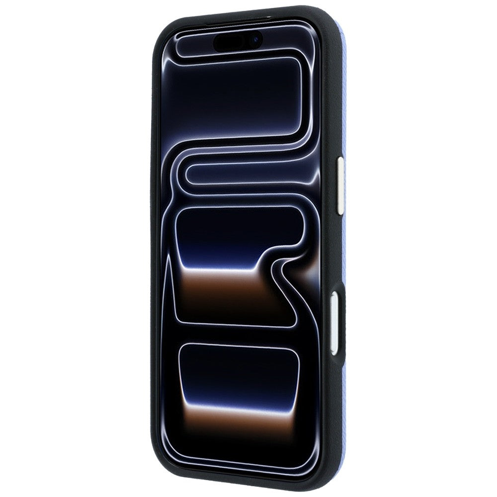 Hülle für Apple iPhone 18 Pro / 17 Pro, Guess, Geprägtes großes Harzlogo, Blau