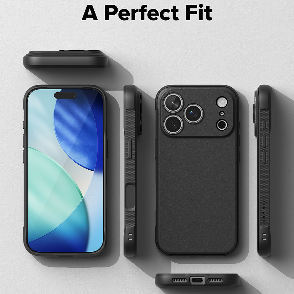 Hülle für Apple iPhone 18 Pro / 17 Pro, Ringke, Onyx, Schwarz