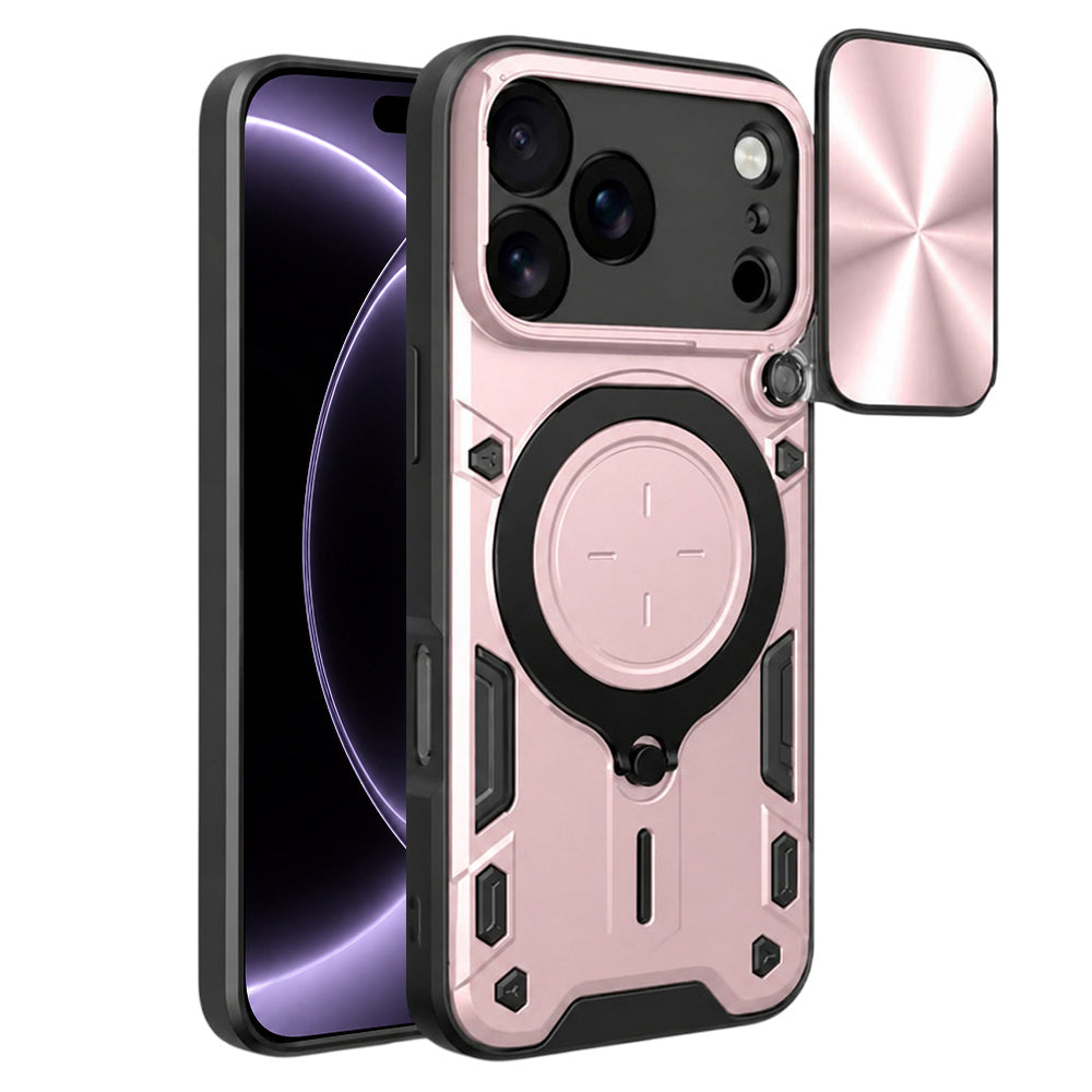 Hülle für Apple iPhone 18 Pro / 17 Pro, Techsuit, CamGuard Pro, Roségold