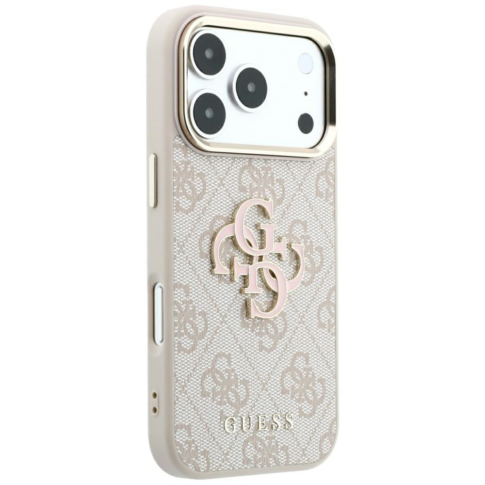 Hülle für Apple iPhone 18 Pro Max / 17 Pro Max, Guess, 4G Big Resin Logo, Rosa