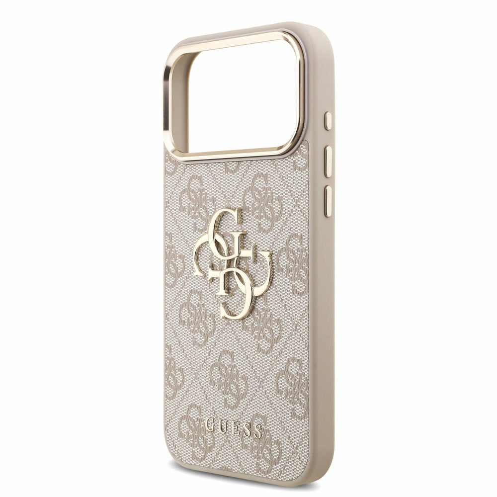 Hülle für Apple iPhone 18 Pro Max / 17 Pro Max, Guess, 4G Classic Logo mit Riemen, Roségold