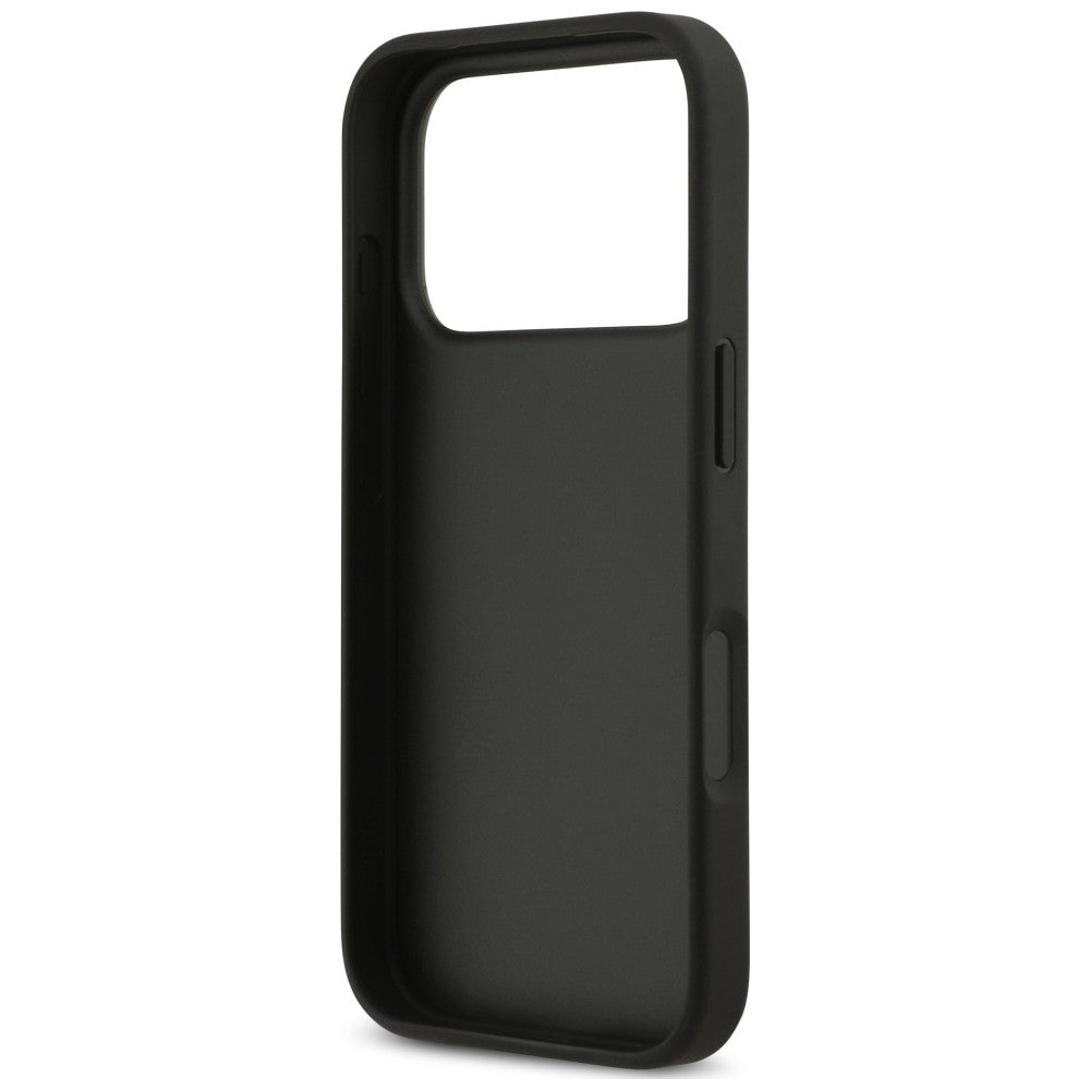 Hülle für Apple iPhone 18 Pro Max / 17 Pro Max, Guess, 4G Double Card Triangle, Schwarz