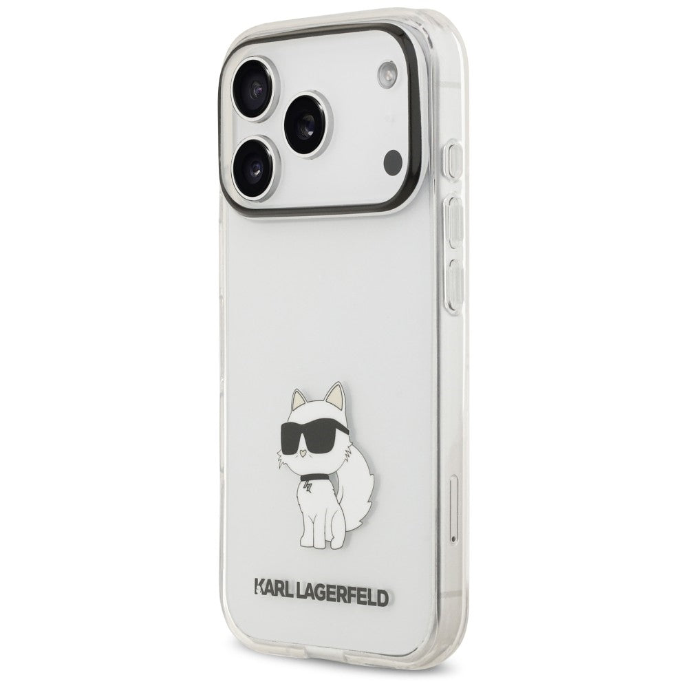 Hülle für Apple iPhone 18 Pro Max / 17 Pro Max, Karl Lagerfeld, IML Choupette NFT, transparent