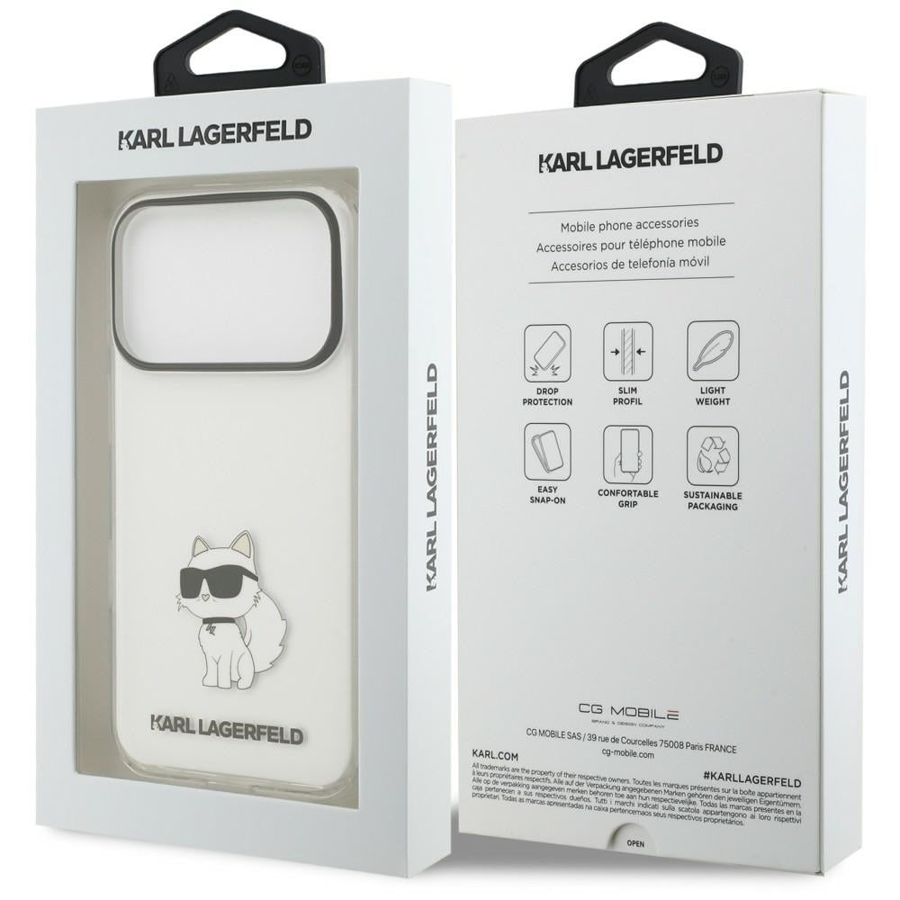Hülle für Apple iPhone 18 Pro Max / 17 Pro Max, Karl Lagerfeld, IML Choupette NFT, transparent