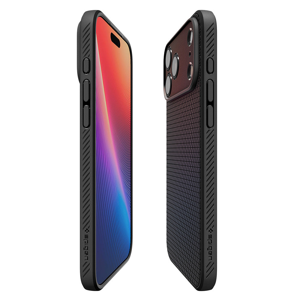 Hülle für Apple iPhone 18 Pro Max / 17 Pro Max, Spigen, Liquid Air, Matt Schwarz ACS12111