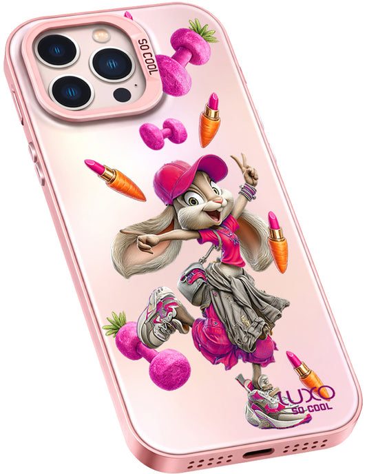 Hülle für Apple iPhone 16 Plus, LUXO So CooL, ArcadiA Rabbit, Mehrfarbig