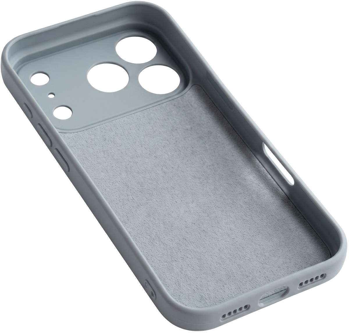 Hülle für Apple iPhone 17 Pro Max, OEM, Silikon, Grau