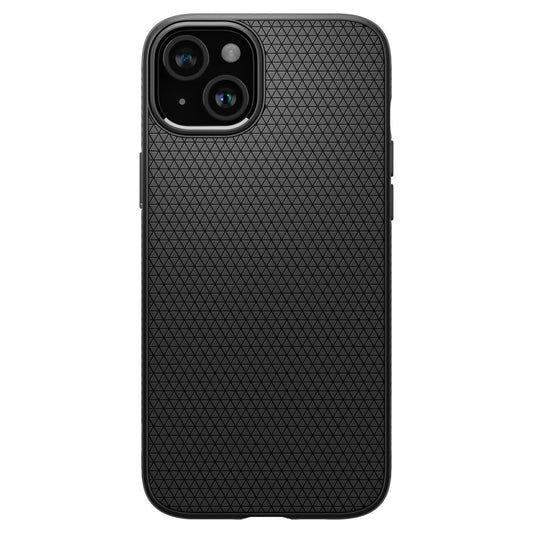Tasche für Apple iPhone 15, Spigen, Liquid Air Matte, Schwarz ACS06790