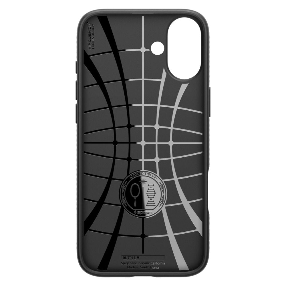 Case for Apple iPhone 16, Spigen, Liquid Air, Matte Black ACS08194