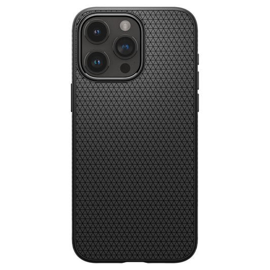 Tasche für Apple iPhone 15 Pro Max, Spigen, Liquid Air Matte, Schwarz ACS06562