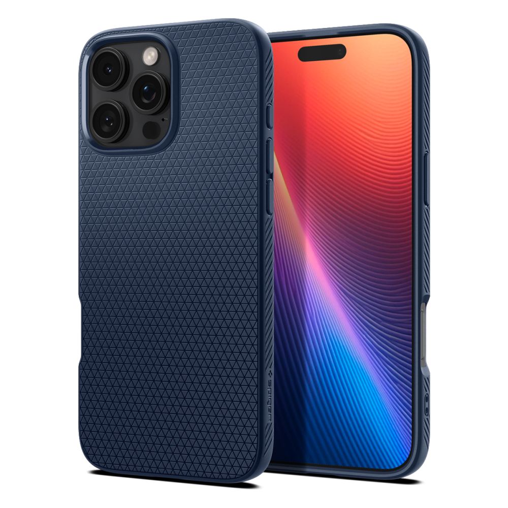 Tasche für Apple iPhone 16 Pro, Spigen, Liquid Air, Blau ACS08118