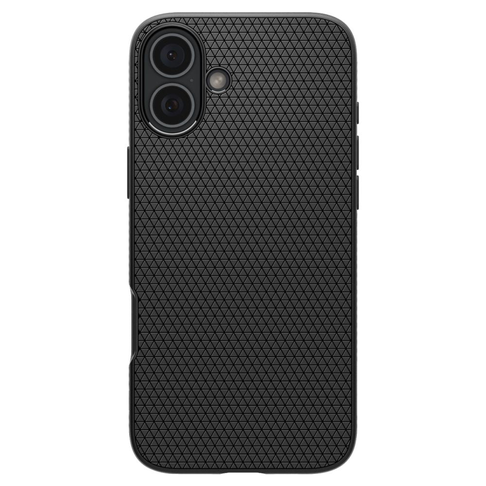 Case for Apple iPhone 16, Spigen, Liquid Air, Matte Black ACS08194