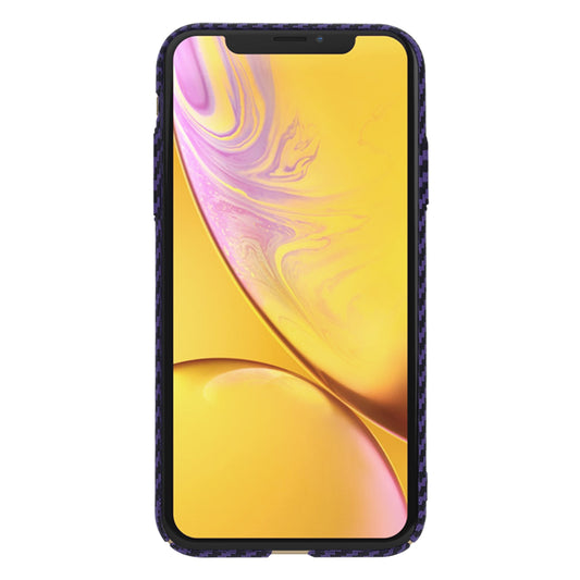 Hülle für Apple iPhone XR, Techsuit, Carbonite FiberShell, Lila