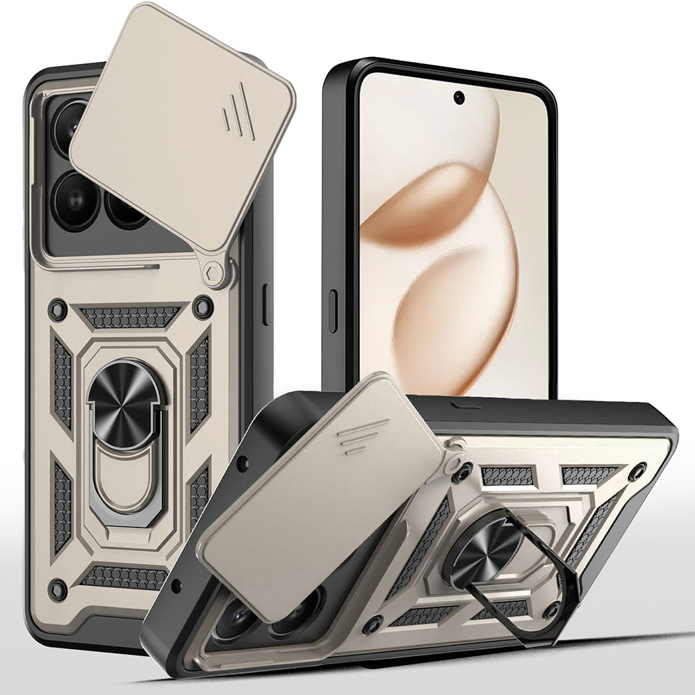 Hülle für Honor 400 Smart 4G / X7d 4G / 400 Smart 5G, Techsuit, CamShield, Gold