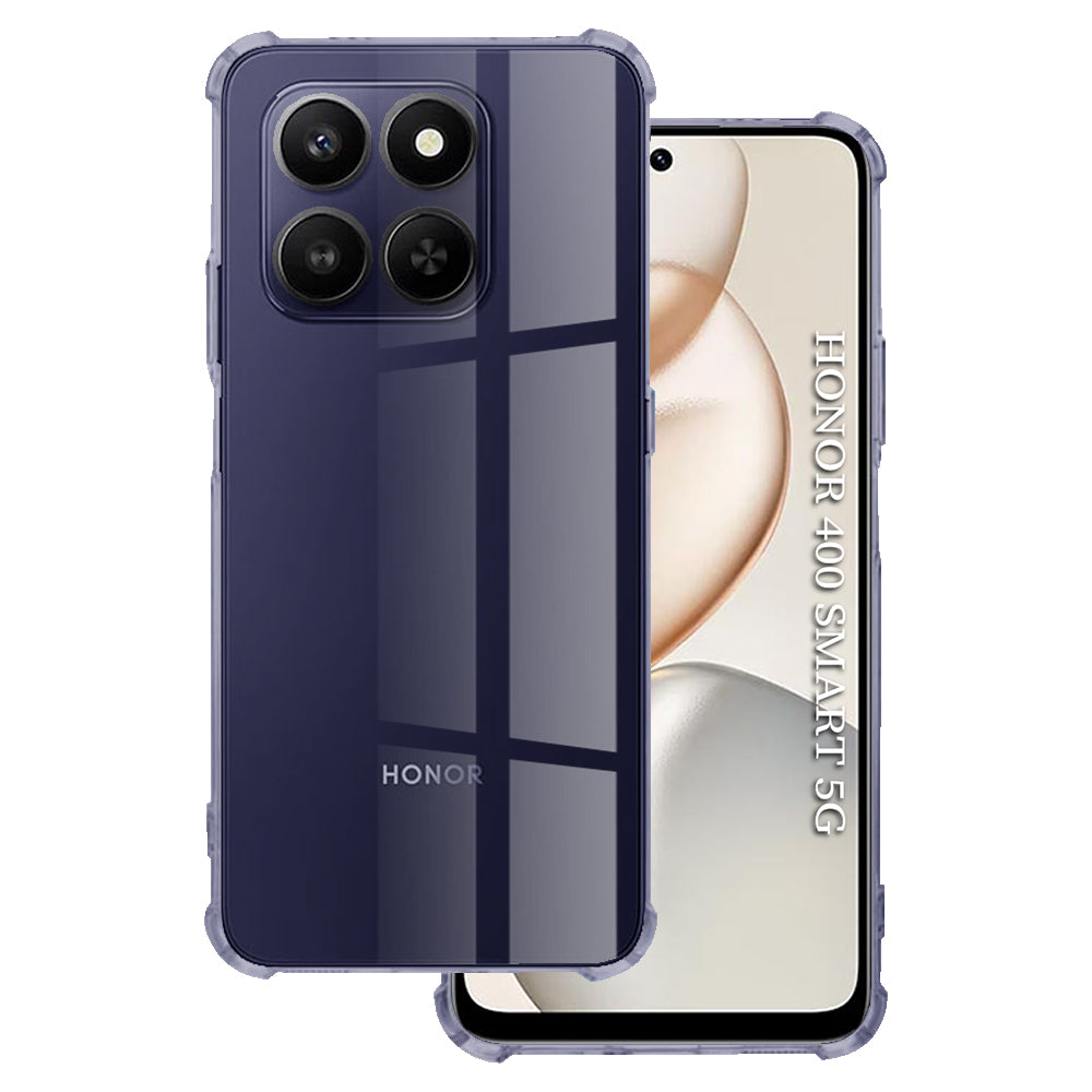 Hülle für Honor 400 Smart 4G / X7d 4G / 400 Smart 5G, Techsuit, Shockproof Clear, Rauchfarben