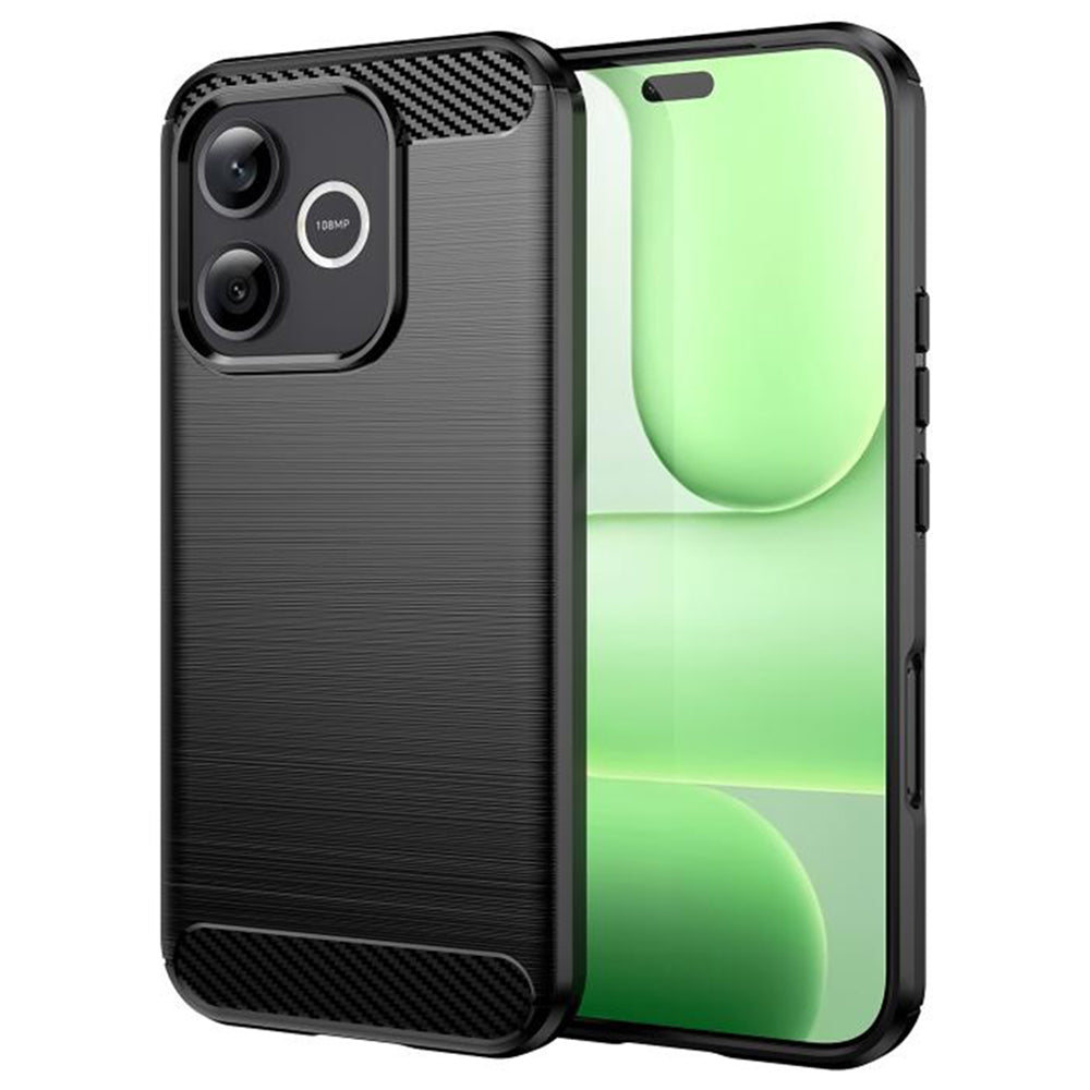 Hülle für Honor 600 Lite, Techsuit, Carbon, Schwarz