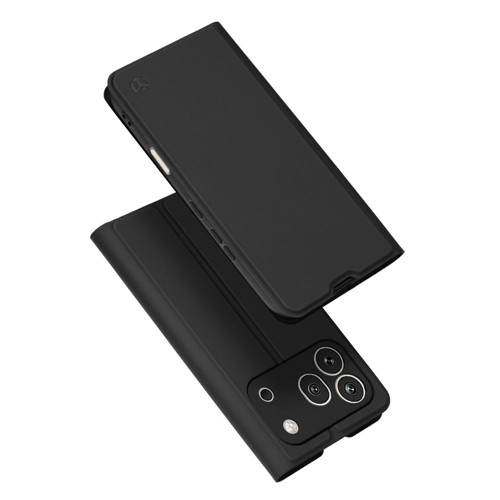 Hülle für Honor 600 Pro, Techsuit, Magskin Book, Schwarz
