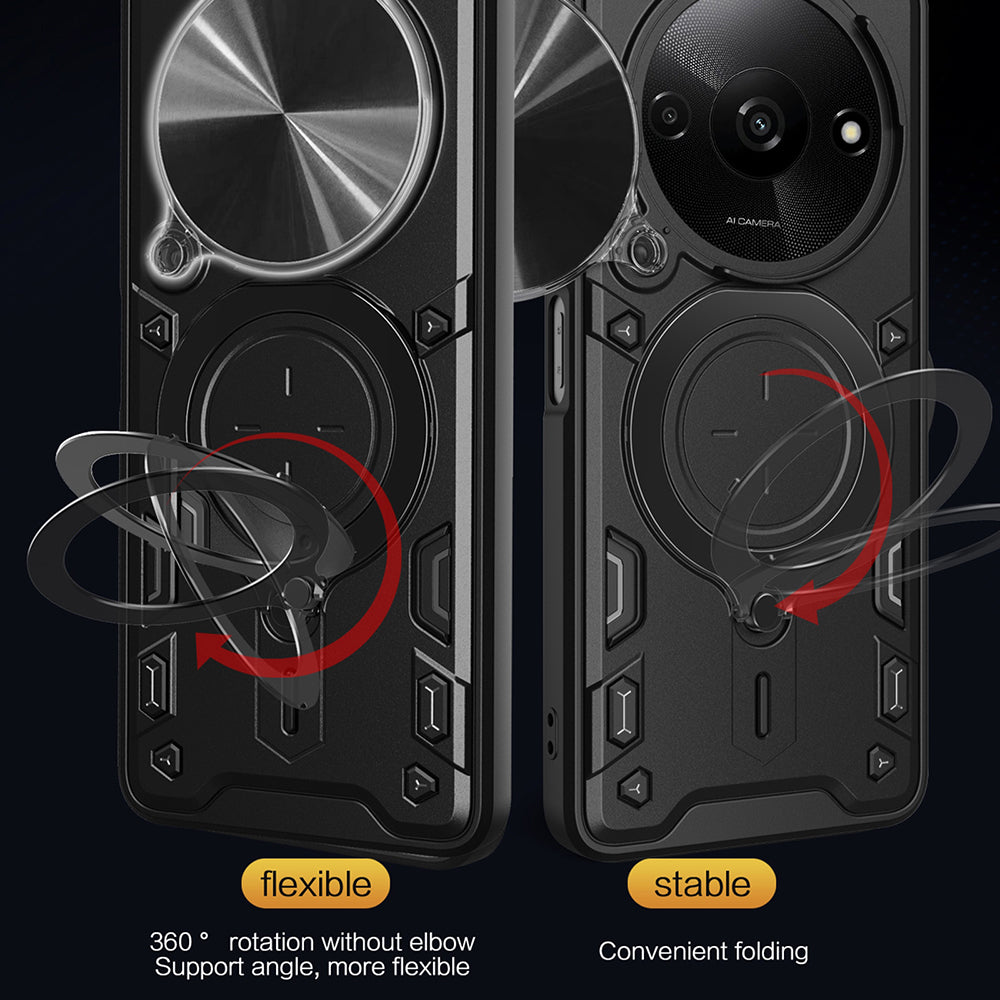 Hülle für Honor Magic8 Lite, Techsuit, CamGuard Pro, Schwarz