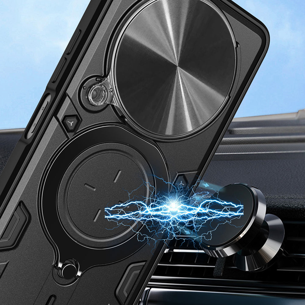 Hülle für Honor Magic8 Lite, Techsuit, CamGuard Pro, Schwarz