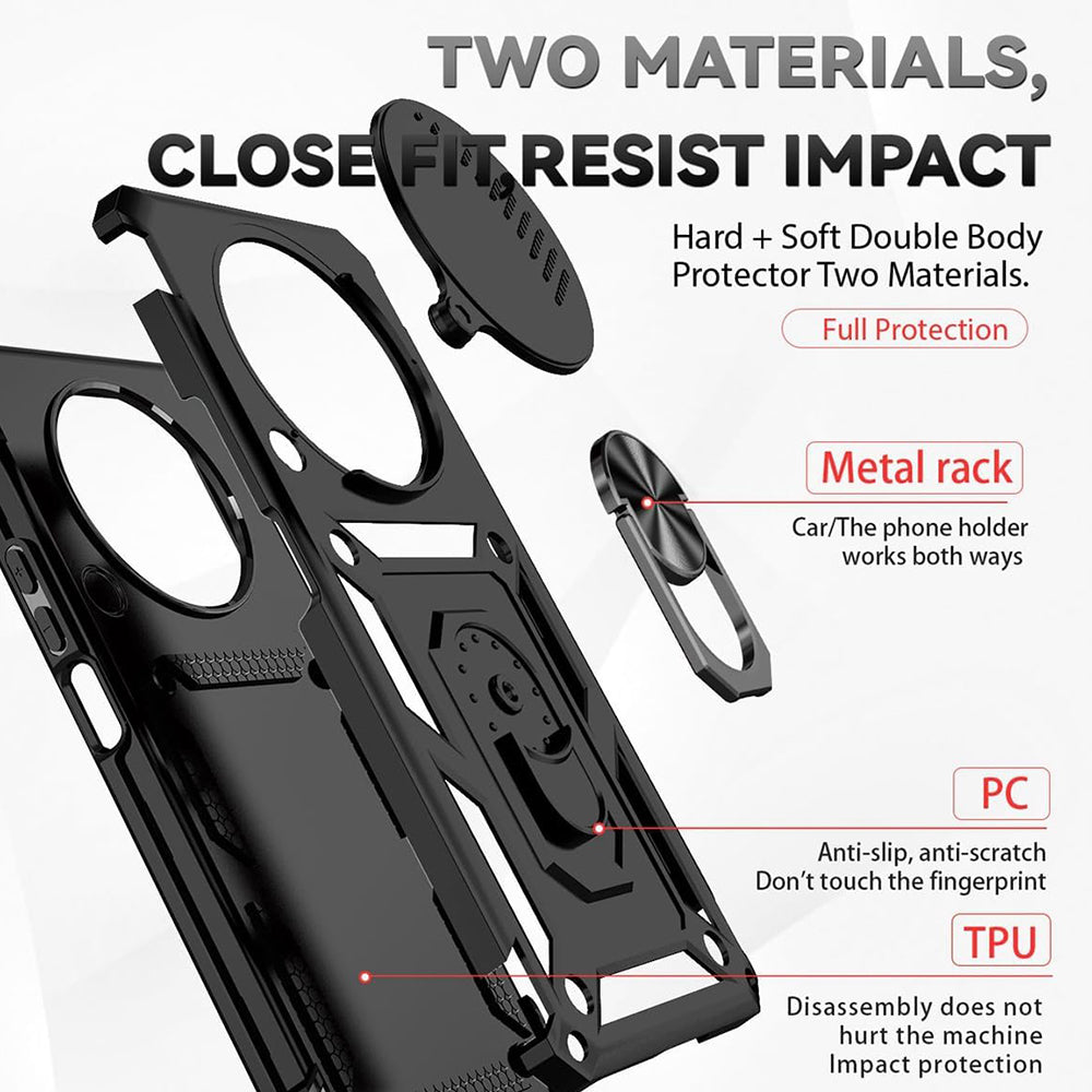 Case for Honor Magic8 Lite, Techsuit, CamShield, Green