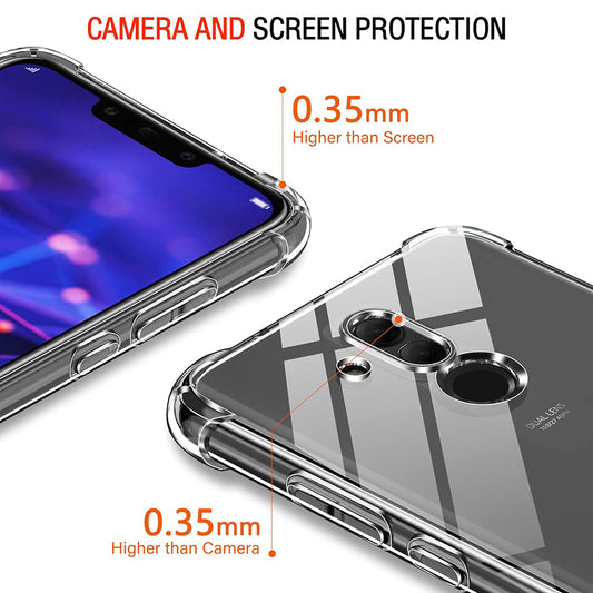Hülle für Huawei Mate 20 Lite, Techsuit, stoßfest klar, transparent
