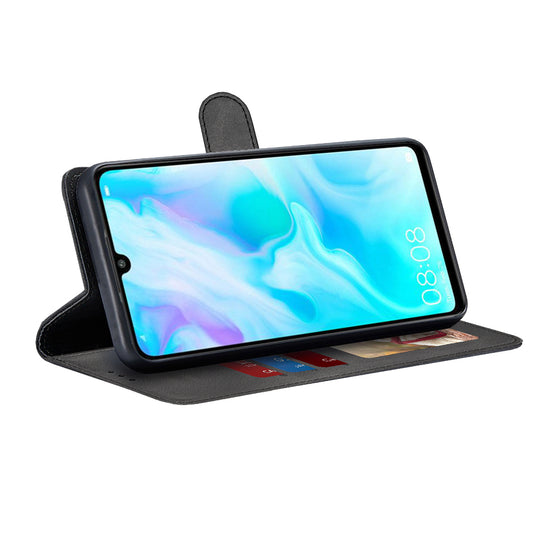 Hülle für Huawei P30 lite New Edition / P30 lite, Techsuit, Diary Book, Schwarz