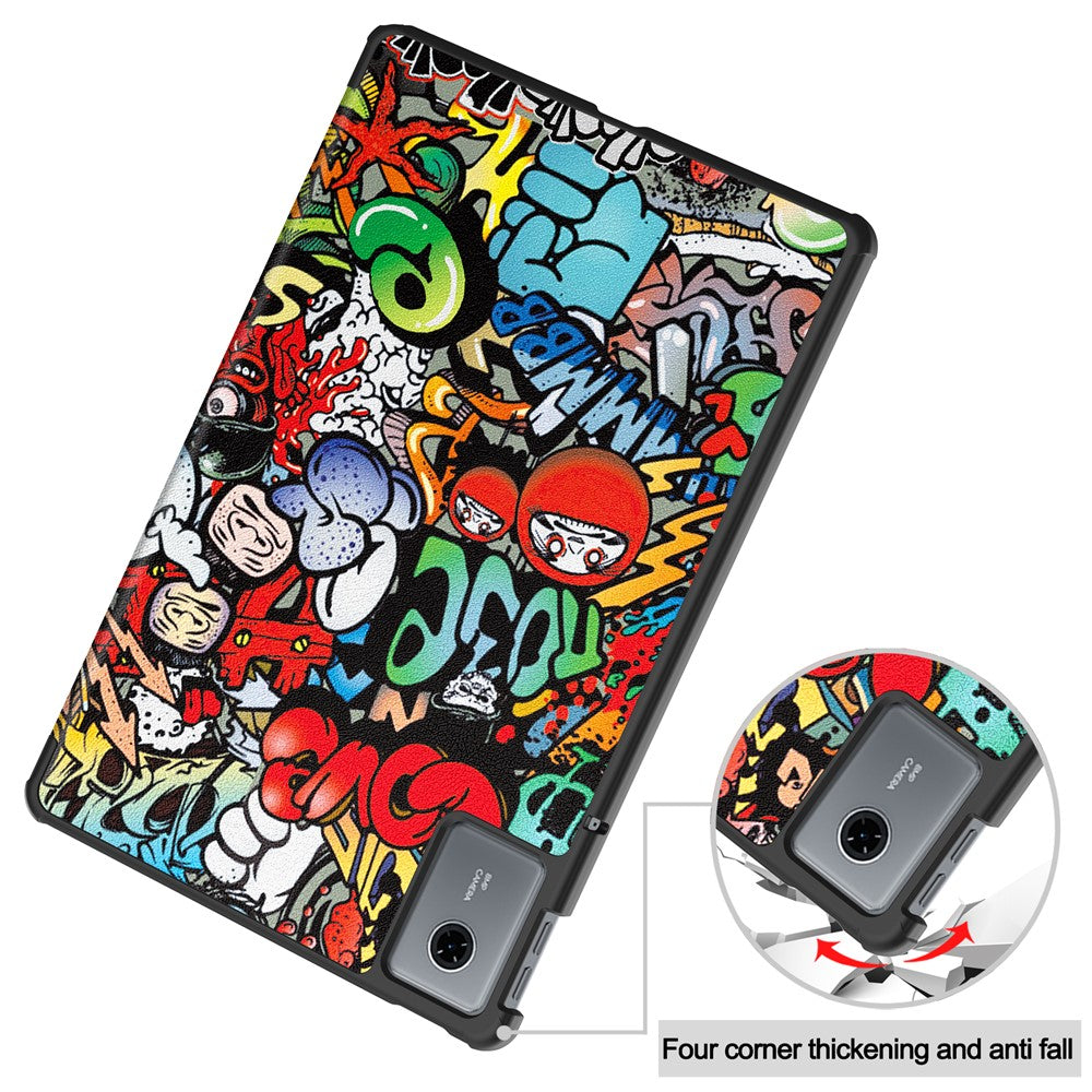 Hülle für Lenovo Idea Tab 11, Techsuit, FoldPro Urban Vibe, Mehrfarbig