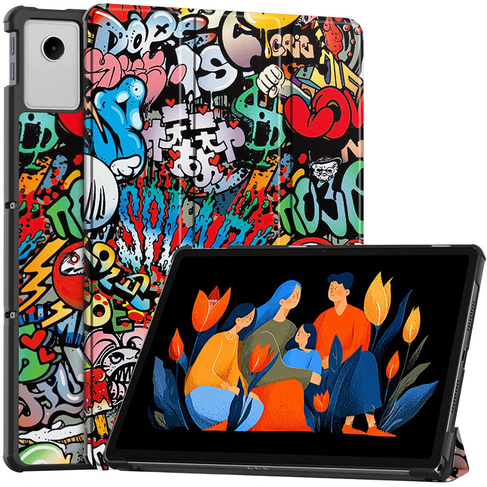 Hülle für Lenovo Idea Tab Plus, Techsuit, FoldPro Urban Vibe, Mehrfarbig
