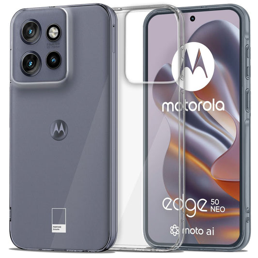 Tasche für Motorola Edge 50 Neo, Tech-Protect, Flexair, Transparent