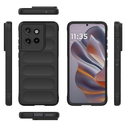 Hülle für Motorola Edge 60 Neo / Edge 50 Neo, Techsuit, Magic Shield, Schwarz