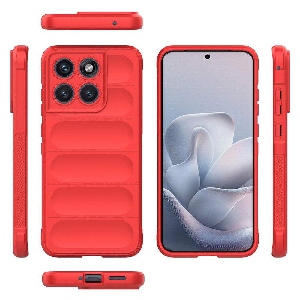 Hülle für Motorola Edge 70 Fusion, Techsuit, Magic Shield, Rot