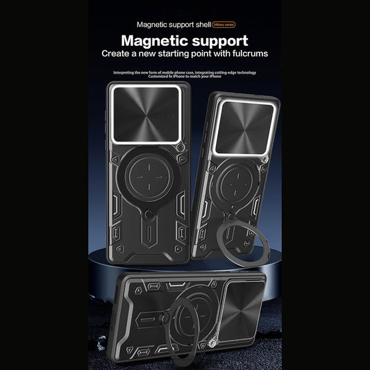 Hülle für Motorola Edge 70, Techsuit, CamGuard Pro, Schwarz