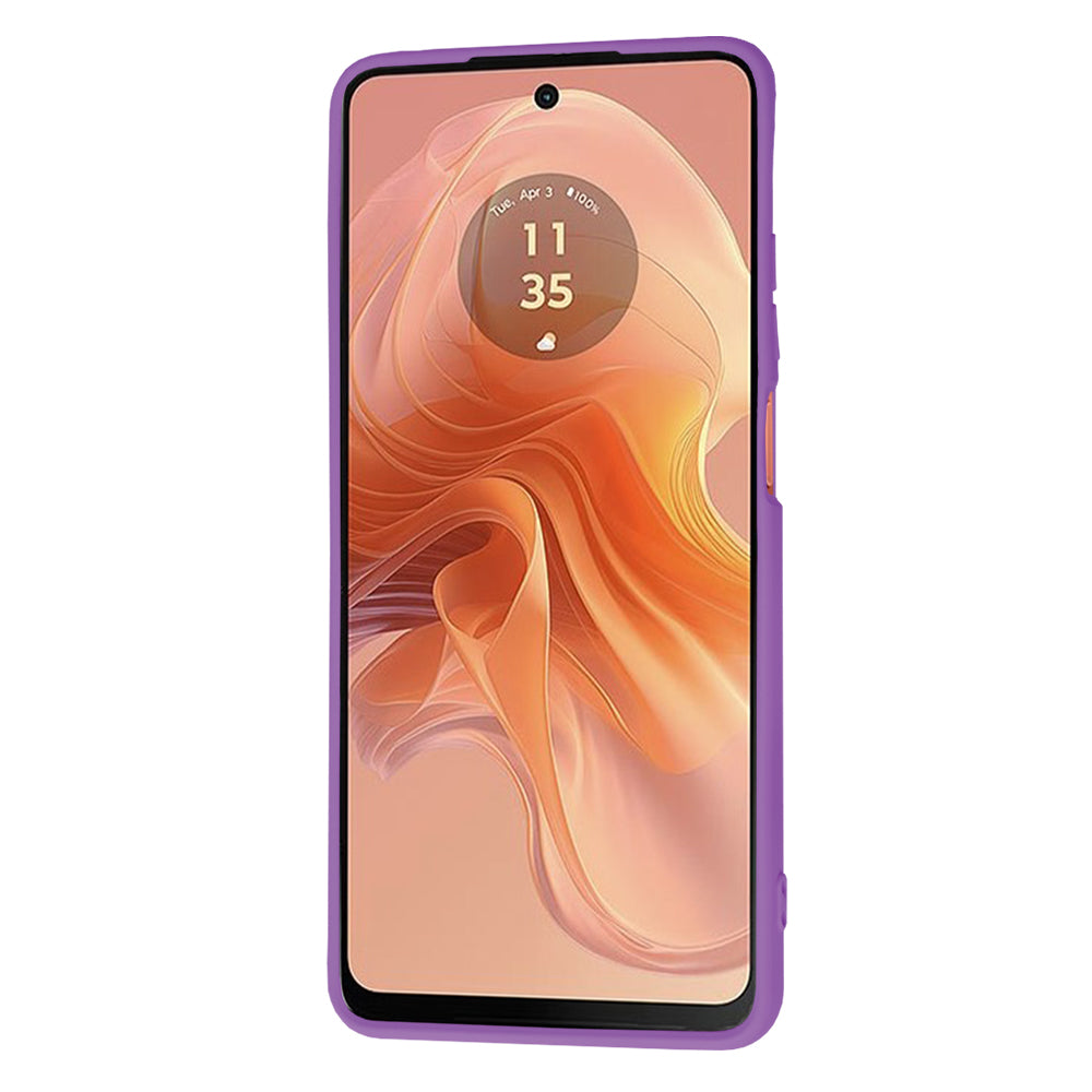 Hülle für Motorola Moto G04s / E14 / G04, Techsuit, SoftFlex, Lila