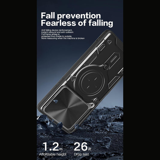 Hülle für Motorola Moto G67 Power / G57 Power, Techsuit, CamGuard Pro, Schwarz