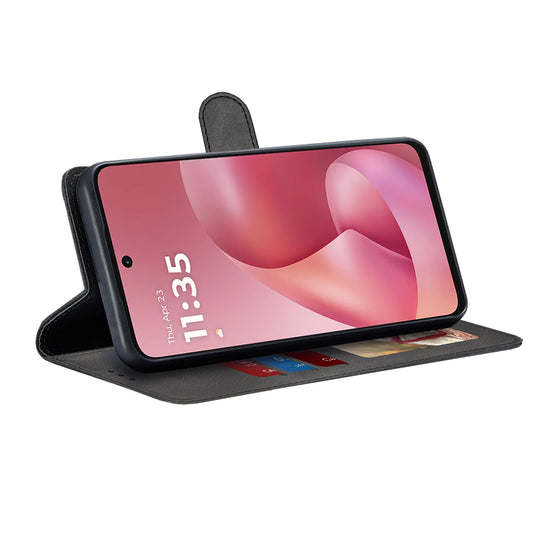 Hülle für Motorola Moto G67 Power / G57 Power, Techsuit, Diary Book, Schwarz