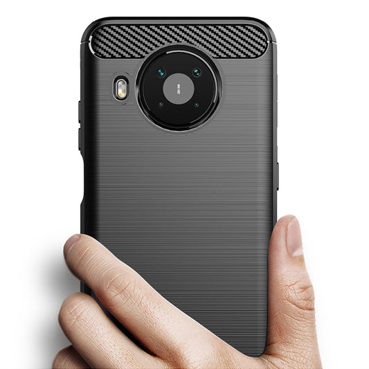 Hülle für Nokia X10 / X20, Techsuit, Carbon, Schwarz