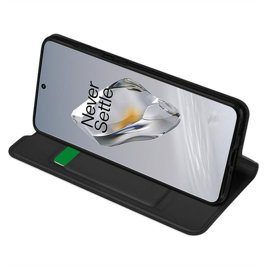 Hülle für OnePlus 12, Techsuit, Magskin Book, Schwarz