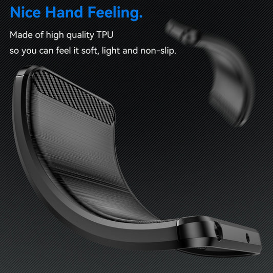 Hülle für OnePlus Nord 4, Techsuit, Carbon, Schwarz