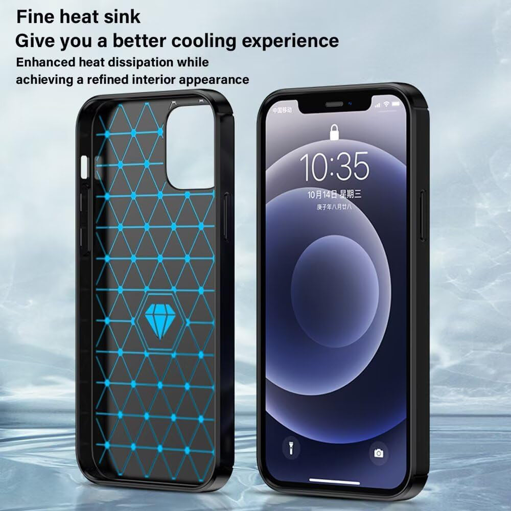 Hülle für Oppo A6 4G, Techsuit, Carbon, Schwarz